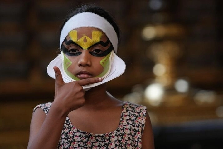 Kathakali artist